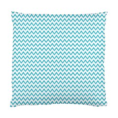 Blue White Chevron Standard Cushion Case (one Side) by yoursparklingshop