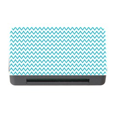 Blue White Chevron Memory Card Reader With Cf by yoursparklingshop