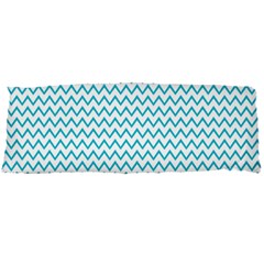 Blue White Chevron Body Pillow Case Dakimakura (two Sides) by yoursparklingshop