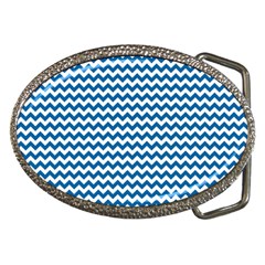 Dark Blue White Chevron  Belt Buckles by yoursparklingshop