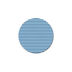 Dark Blue White Chevron  Golf Ball Marker (10 Pack) by yoursparklingshop