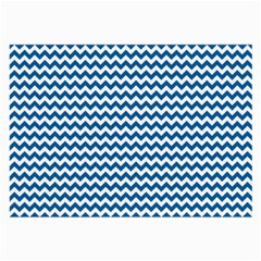 Dark Blue White Chevron  Large Glasses Cloth by yoursparklingshop