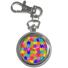 Funny Colorful Puzzle Pieces Key Chain Watches by yoursparklingshop