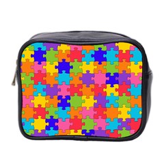 Funny Colorful Puzzle Pieces Mini Toiletries Bag 2-side by yoursparklingshop