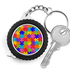 Funny Colorful Puzzle Pieces Measuring Tapes by yoursparklingshop