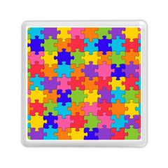 Funny Colorful Puzzle Pieces Memory Card Reader (square)  by yoursparklingshop