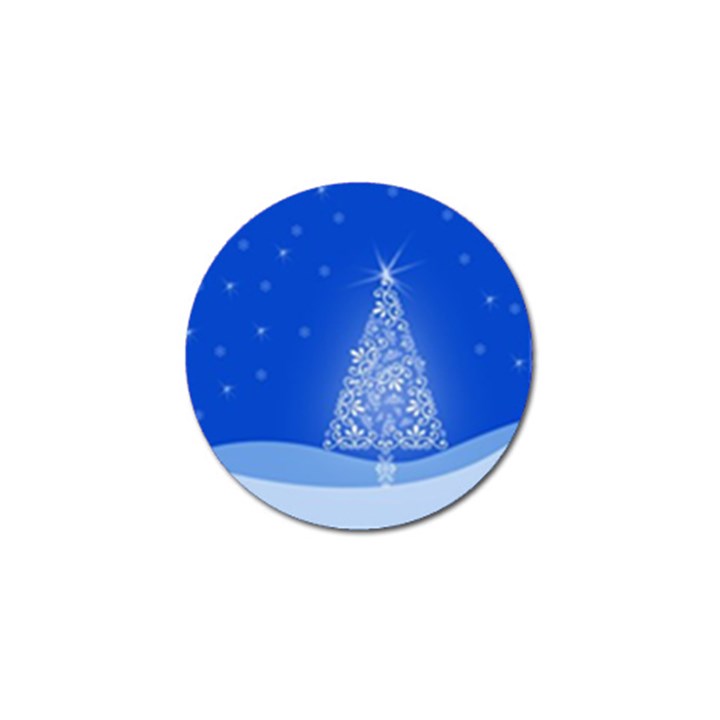 Blue White Christmas Tree Golf Ball Marker (4 pack)