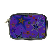 Purple Christmas Party Stars Coin Purse by yoursparklingshop