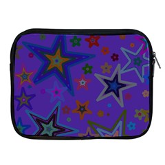 Purple Christmas Party Stars Apple Ipad 2/3/4 Zipper Cases by yoursparklingshop