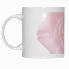 Pink White Love Rose White Mugs by yoursparklingshop