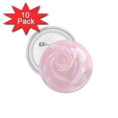 Pink White Love Rose 1 75  Buttons (10 Pack) by yoursparklingshop