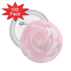 Pink White Love Rose 2 25  Buttons (100 Pack)  by yoursparklingshop