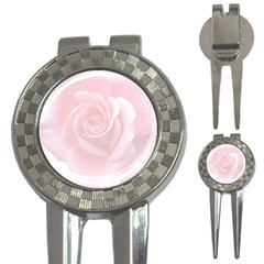 Pink White Love Rose 3-in-1 Golf Divots by yoursparklingshop