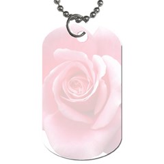 Pink White Love Rose Dog Tag (two Sides) by yoursparklingshop