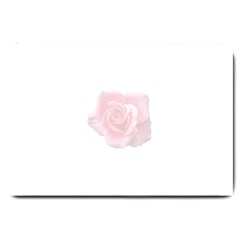 Pink White Love Rose Large Doormat  by yoursparklingshop