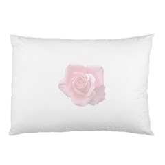 Pink White Love Rose Pillow Case by yoursparklingshop