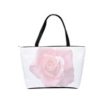 Pink White Love Rose Shoulder Handbags Back