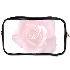 Pink White Love Rose Toiletries Bags by yoursparklingshop