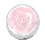 Pink White Love Rose 4-Port USB Hub (Two Sides)  Front