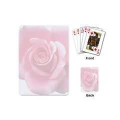 Pink White Love Rose Playing Cards (mini)  by yoursparklingshop