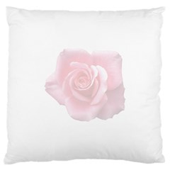 Pink White Love Rose Large Cushion Case (two Sides) by yoursparklingshop