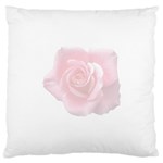 Pink White Love Rose Large Cushion Case (Two Sides) Front