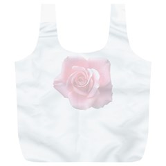 Pink White Love Rose Full Print Recycle Bags (l)  by yoursparklingshop