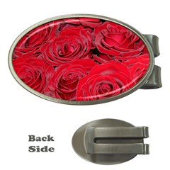 Red Love Roses Money Clips (oval)  by yoursparklingshop