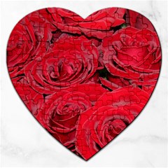 Red Love Roses Jigsaw Puzzle (heart) by yoursparklingshop