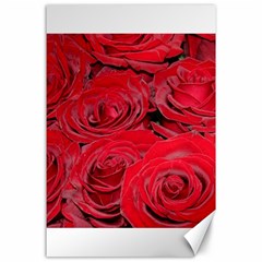 Red Love Roses Canvas 24  X 36  by yoursparklingshop