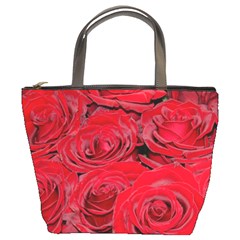 Red Love Roses Bucket Bags by yoursparklingshop