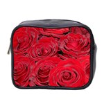 Red Love Roses Mini Toiletries Bag 2-Side Front