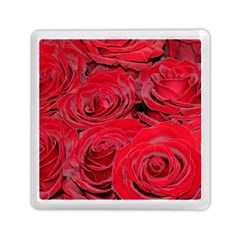 Red Love Roses Memory Card Reader (square)  by yoursparklingshop