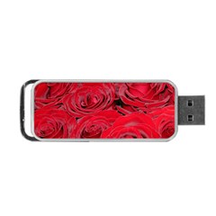 Red Love Roses Portable Usb Flash (two Sides) by yoursparklingshop