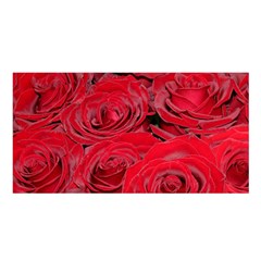 Red Love Roses Satin Shawl by yoursparklingshop