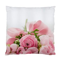 Romantic Pink Flowers Standard Cushion Case (two Sides) by yoursparklingshop