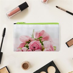 Romantic Pink Flowers Cosmetic Bag (xs) by yoursparklingshop