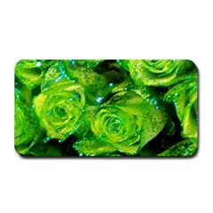 Festive Green Glitter Roses Valentine Love  Medium Bar Mats by yoursparklingshop