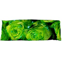 Festive Green Glitter Roses Valentine Love  Body Pillow Case (dakimakura) by yoursparklingshop