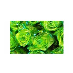 Festive Green Glitter Roses Valentine Love  Satin Wrap by yoursparklingshop