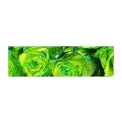 Festive Green Glitter Roses Valentine Love  Satin Scarf (oblong) by yoursparklingshop