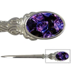 Purple Glitter Roses Valentine Love Letter Openers by yoursparklingshop