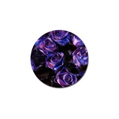 Purple Glitter Roses Valentine Love Golf Ball Marker by yoursparklingshop