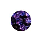 Purple Glitter Roses Valentine Love Golf Ball Marker (10 pack) Front