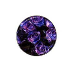 Purple Glitter Roses Valentine Love Hat Clip Ball Marker by yoursparklingshop