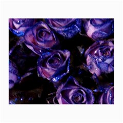 Purple Glitter Roses Valentine Love Small Glasses Cloth by yoursparklingshop