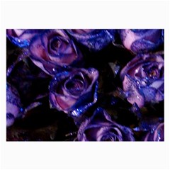 Purple Glitter Roses Valentine Love Large Glasses Cloth (2-side) by yoursparklingshop