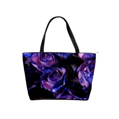 Purple Glitter Roses Valentine Love Shoulder Handbags by yoursparklingshop