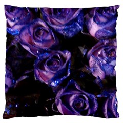 Purple Glitter Roses Valentine Love Standard Flano Cushion Case (one Side) by yoursparklingshop