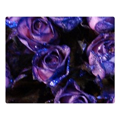 Purple Glitter Roses Valentine Love Double Sided Flano Blanket (large)  by yoursparklingshop